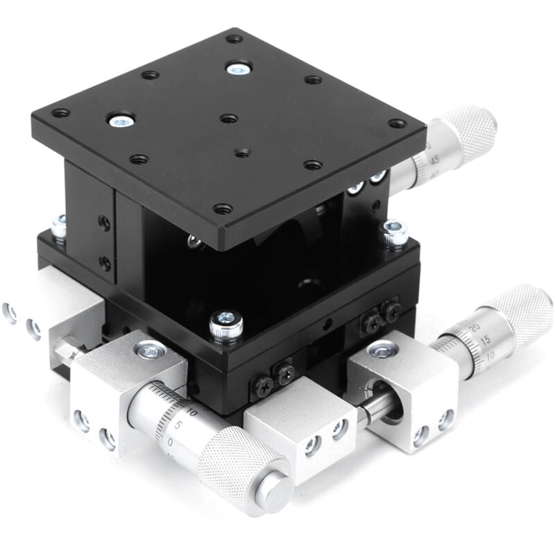 foto del prodotto eosnow ld60 lm xyz tavolo scorrevole per regolazione della piattaforma di rifinitura manuale a 3 assi 60 x 60 mm
