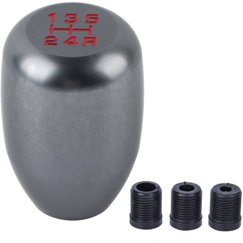 foto del prodotto eosnow leva del cambio con pomello cambio manuale a 5 marce per auto con 3 adattatori 8 10 12 mm titanio 