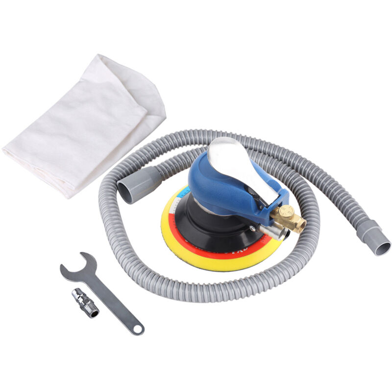 foto del prodotto eosnow levigatrice, lucidatrice stabile e veloce con tubo di raccolta polvere per utensile pneumatico con cuscinetto da 6 pollici e 150 mm