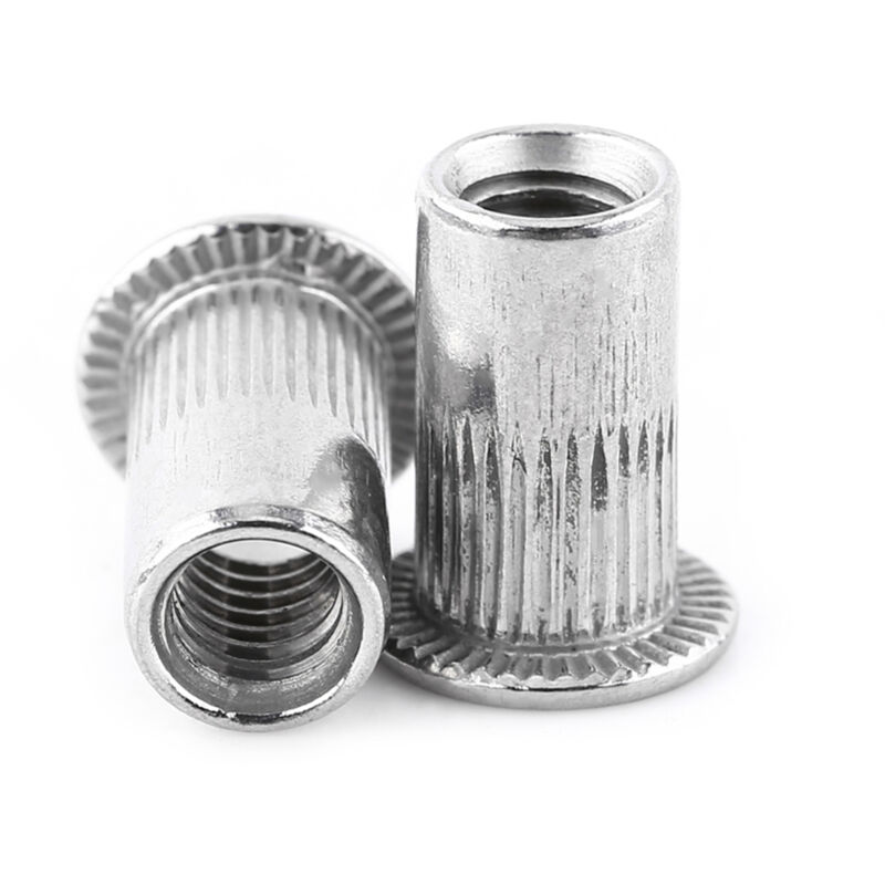 foto del prodotto eosnow m3 m8 testa piatta filettata rivetto cieco inserto vite dado in acciaio inossidabile m3 