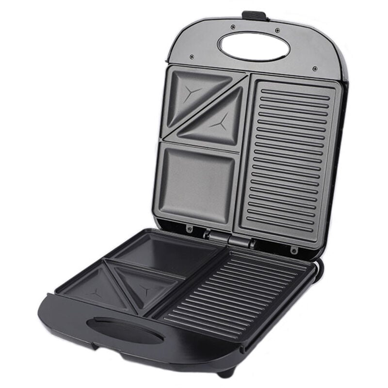 foto del prodotto eosnow macchina per grigliare waffle da 1400 w, con rivestimento antiaderente in ferro, piastra elettrica 3 in 1, uova, panini, riscaldamento