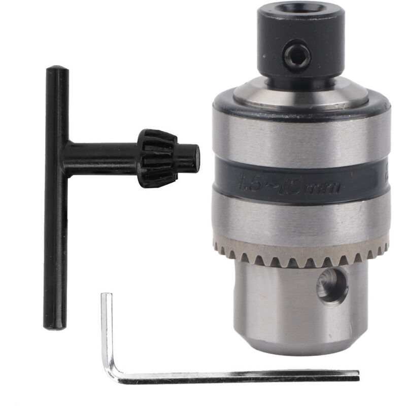 foto del prodotto eosnow mandrino per trapano a 3 griffe con chiave a clip foro di fissaggio da 8 mm per smerigliatrice