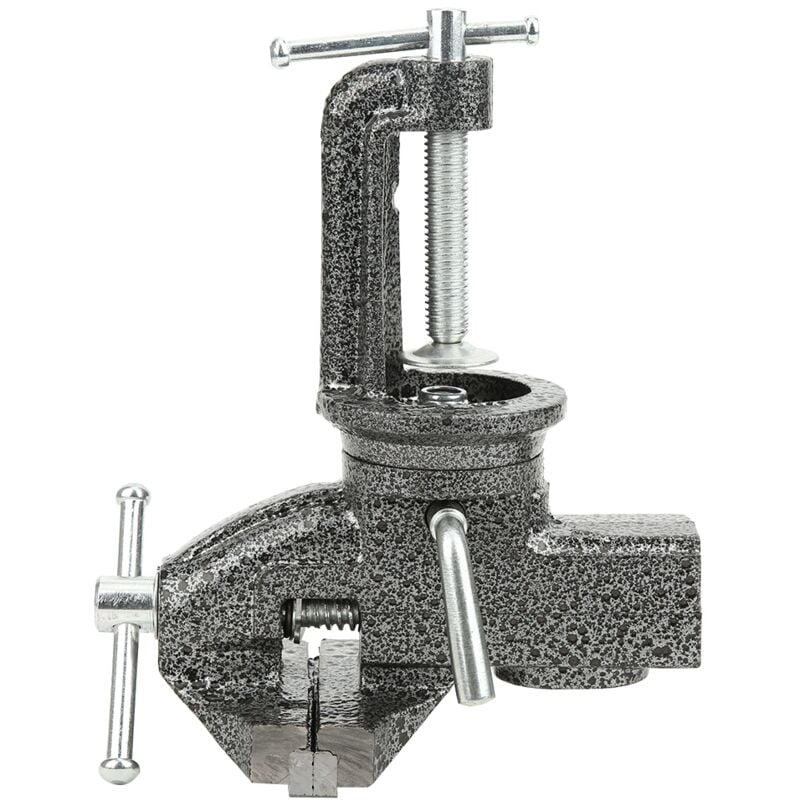 foto del prodotto eosnow mini morsetto in ghisa da 65 mm a 360 gradi su morsa utensili manuali per trapano accessorio per officina