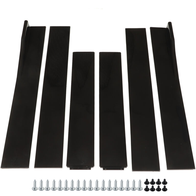 foto del prodotto eosnow minigonne laterali per auto pannello basculante nero lucido da 2,2 m esterno lato inferiore estensioni della linea inferiore diffusori a labbro