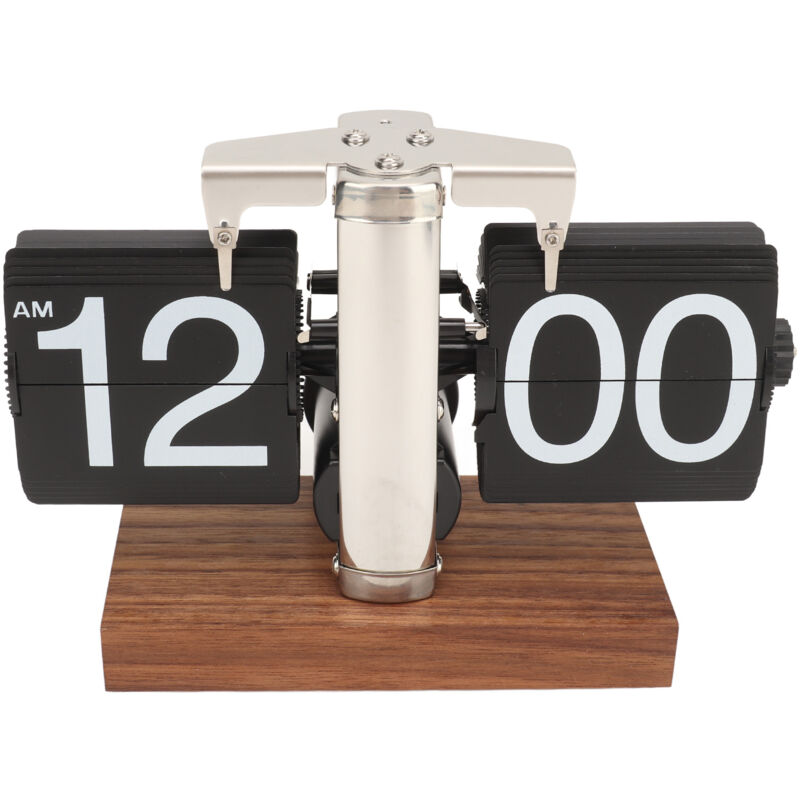 foto del prodotto eosnow orologio digitale ribaltabile orologio meccanico retr a rotazione automatica a batteria per la decorazione dell ufficio della stanza di