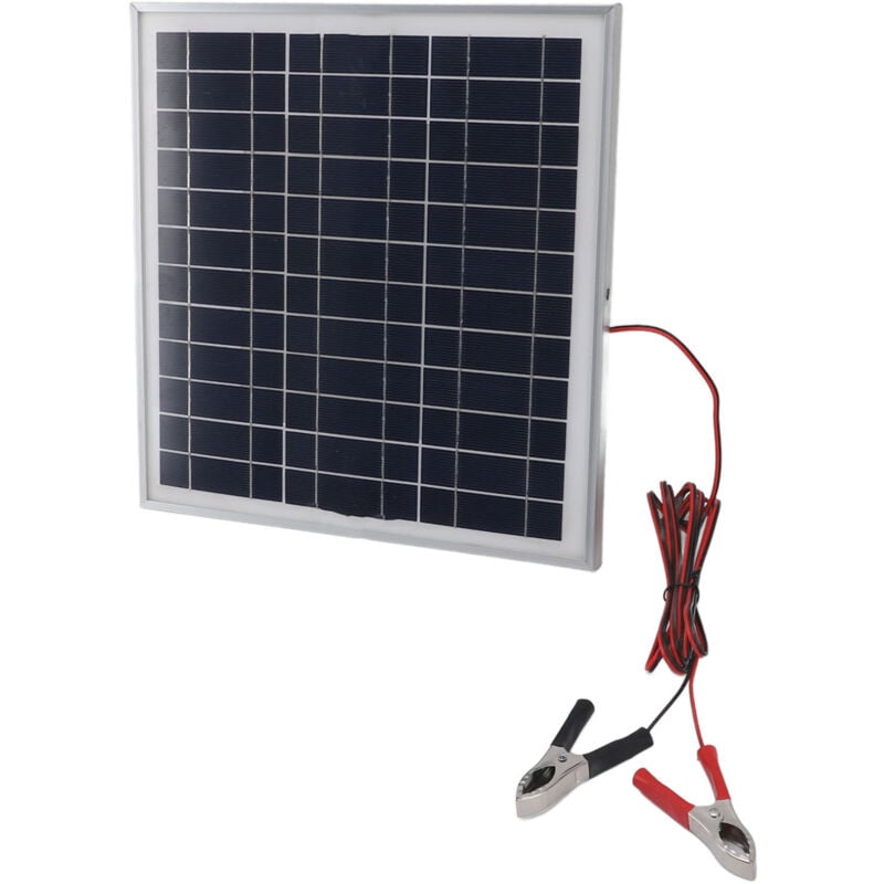foto del prodotto eosnow pannello solare portatile da 50 w con telaio in alluminio in silicio monocristallino con cavo da 9,8 piedi dc 18 v clip per batteria rosse e