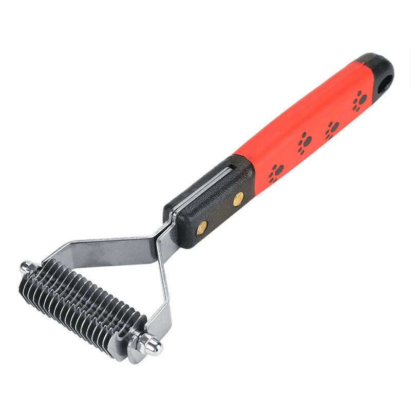 foto del prodotto eosnow pettine per pettine in acciaio inossidabile strumento di deshedding di grooming per cani gatti lunghi 18 rastrelli