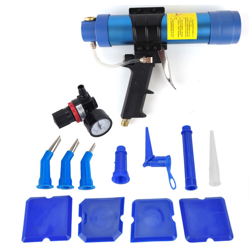 foto del prodotto eosnow pistola ad aria compressa regolabile per cartuccia per pistola per sigillante per colla per vetro pneumatica regolabile 310ml