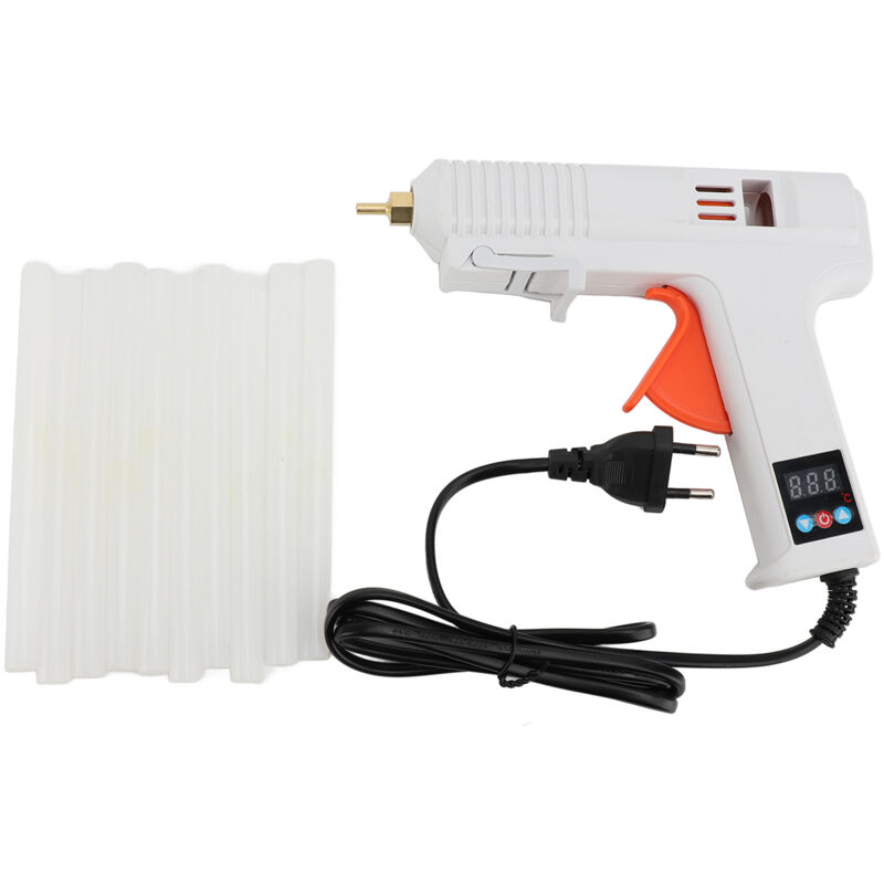 foto del prodotto eosnow pistola per colla a caldo a temperatura regolabile 120 w industriale per uso domestico con spina europea da 10 pezzi da 11 mm