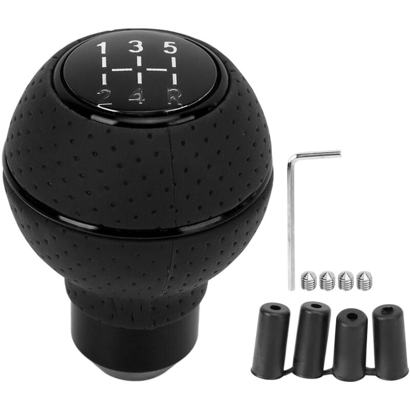 foto del prodotto eosnow pomello del cambio 5 velocità m8 m10 m11 m12 universale in alluminio per auto cambio manuale automatico pomello del cambio nero