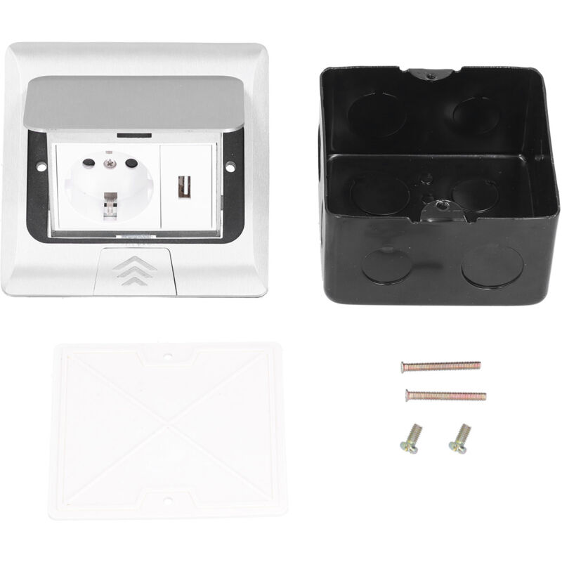 foto del prodotto eosnow presa elettrica da pavimento scatola presa pop up incorporata accessori di alimentazione usb standard ue 250 v 16 aslow pop up