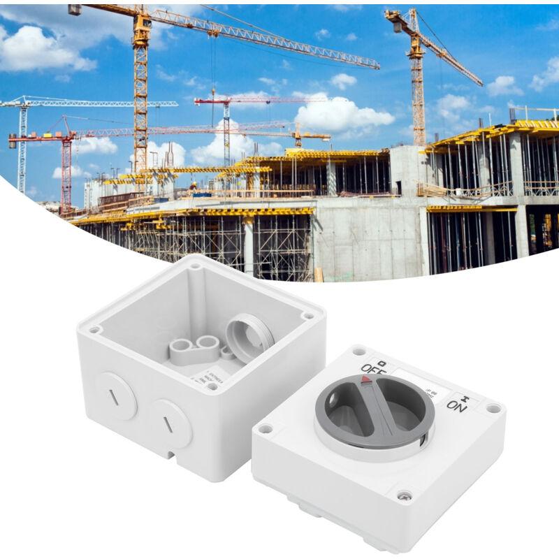 foto del prodotto eosnow presa per interruttore impermeabile da esterno isolamento antipolvere pulsanti e indicatori rotanti onoff 250 v 2p32a 
