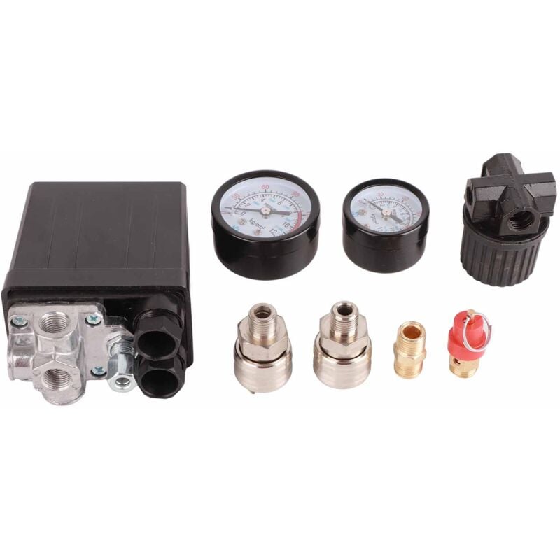 immagine 0 del prodotto eosnow pressostato del compressore d aria valvola di regolazione del controller da 1 4 pollici a 4 fori 90 120 psi 220 v