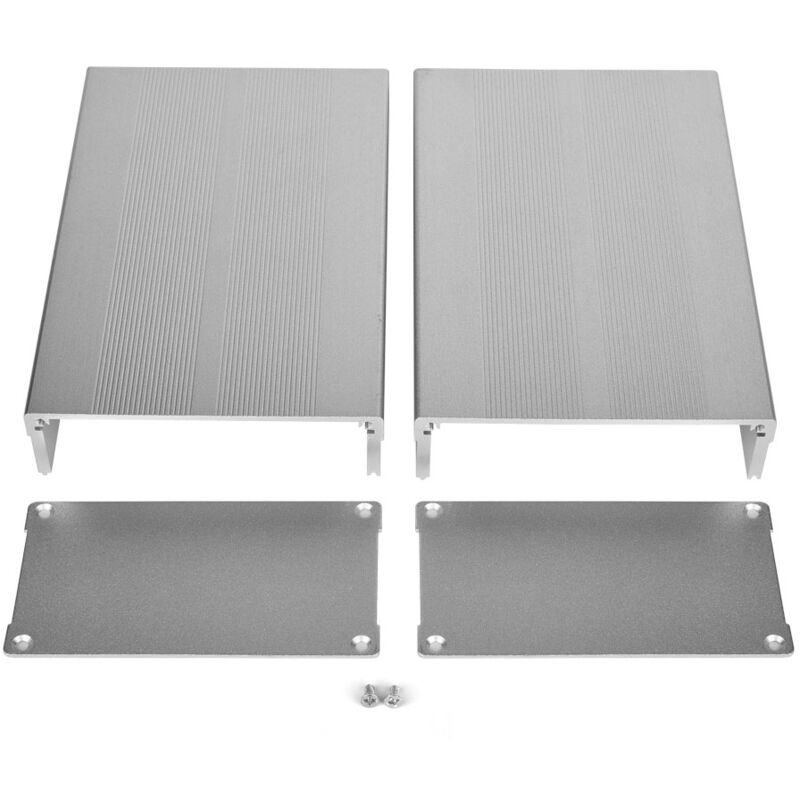foto del prodotto eosnow progetto elettronico custodia color argento sabbia in lega di alluminio per circuito stampato 55x106x160mm