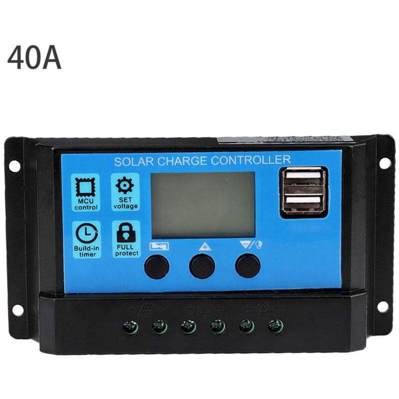 foto del prodotto eosnow regolatore pwm del regolatore di carica solare automatico 40a 12v 24v 40a 