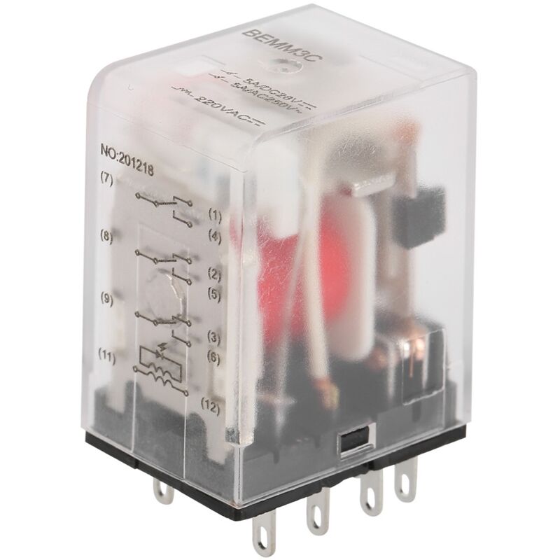 foto del prodotto eosnow rel intermedio 220 v, utilizzo tp sicuro rel bemm3c alta affidabilit buone prestazioni di contatto per apparecchiature di automazione