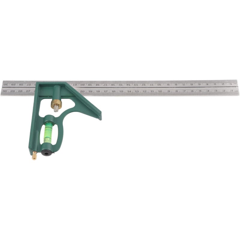 foto del prodotto eosnow righello multifunzionale ad angolo quadrato combinato da 300 mm da 45 90 gradi con livella a bolla