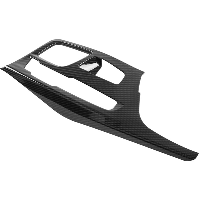 foto del prodotto eosnow rivestimento della copertura del pannello del cambio della console centrale in stile fibra di carbonio per bmw serie 5 g30 2017 2018