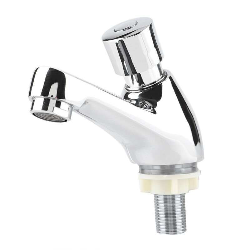 foto del prodotto eosnow rubinetto per lavabo, rubinetto per lavabo, chiusura automatica, risparmio di tempo, per cucina pubblica, cromato