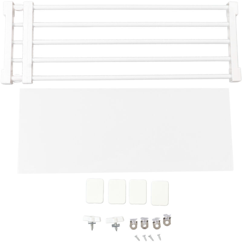 foto del prodotto eosnow scaffale per tensione dell armadio scaffale divisorio espandibile senza chiodi per armadio guardaroba lunghezza 75 120 cm 29,5 47,2 pollici