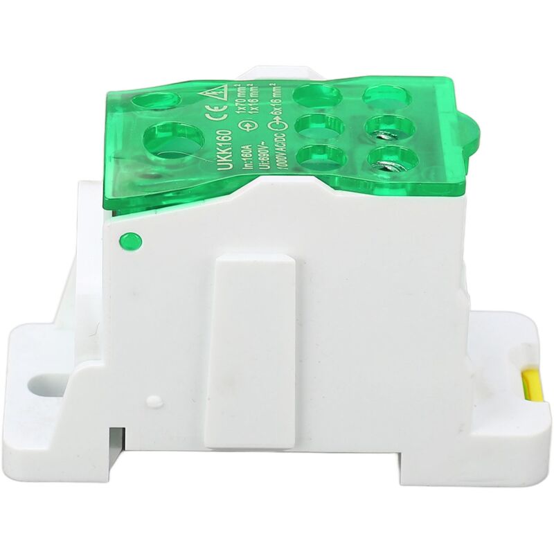 foto del prodotto eosnow scatola di distribuzione terminale scatola di giunzione alimentazione morsettiera su guida din 690v 160a per elettricit verde