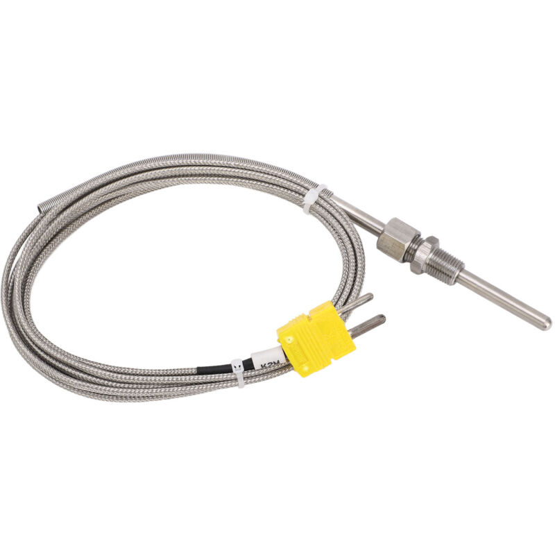 foto del prodotto eosnow sensore termocoppia tipo k sonda di temperatura 1 8 npt 80 mm spina gialla da 100 a 1250 