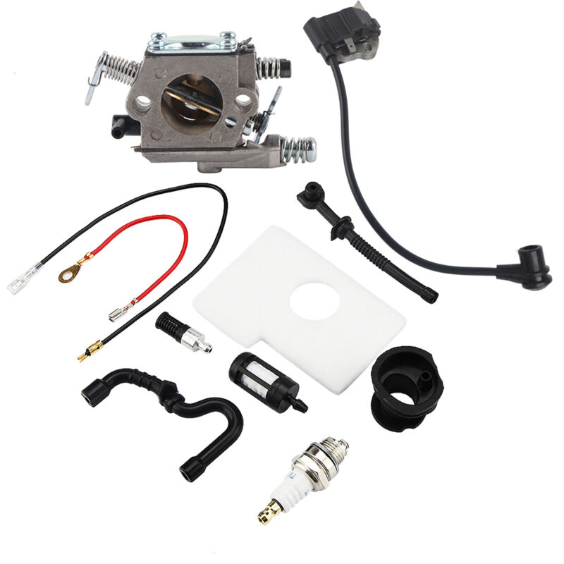 immagine 0 del prodotto eosnow set carburatore bobina di accensione per motosega stihl walbro 017 018 ms170 ms180
