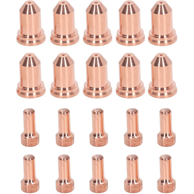 foto del prodotto eosnow set da 20 ugelli per cannello da taglio al plasma, elettrodi, in ottone, resistente alle alte temperature, per ptm 80