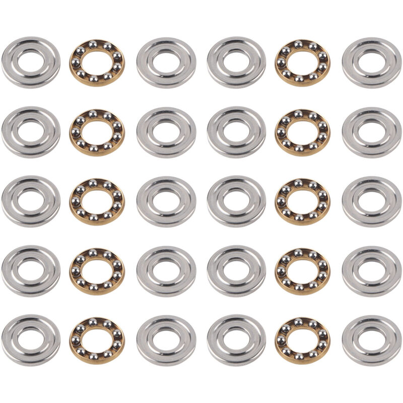 foto del prodotto eosnow set di 10 cuscinetti assiali a sfere in miniatura in acciaio piatto ad alta precisione f6 14m 6x14x5mm 