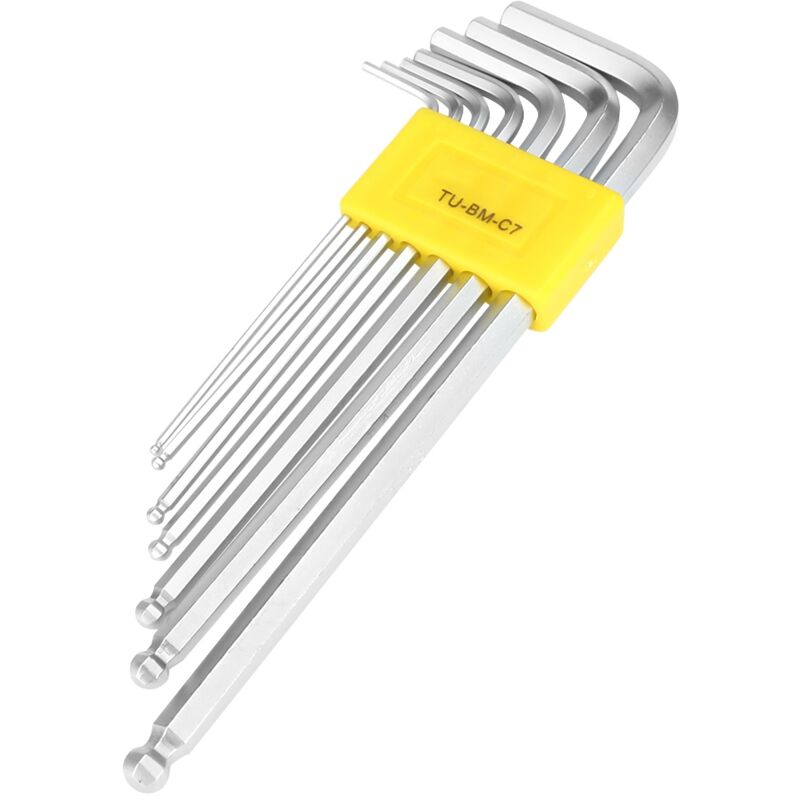 foto del prodotto eosnow set di chiavi a l esagonali con chiave esagonale estesa da 7 pezzi. kit di riparazione professionale per utensili manuali