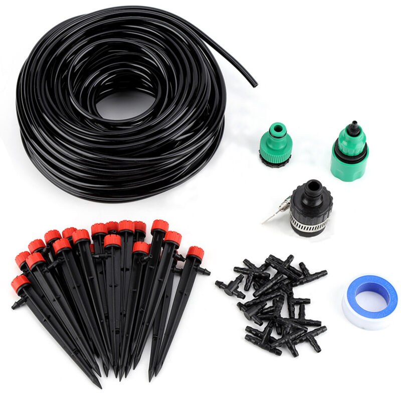 foto del prodotto eosnow set di irrigazione con acqua da 25 metri contagocce per inserimento nel terreno strumento di irrigazione automatica per fiori piante