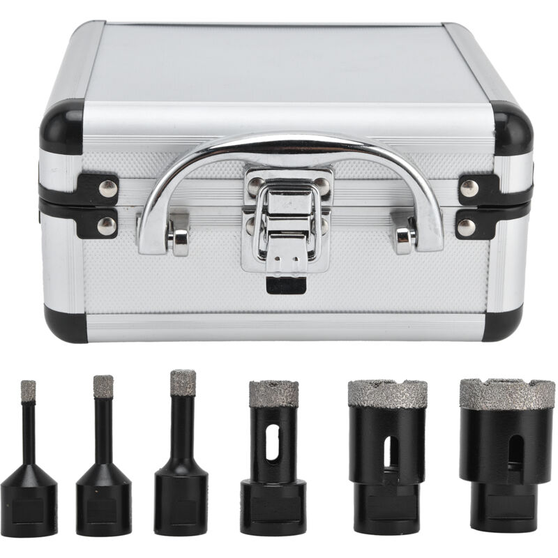 foto del prodotto eosnow set di seghe a tazza 6 in 1 per trapano a corona cava per piastrelle diamantate hardware per utensili manuali per 6 38 mm m14