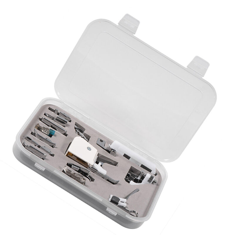 foto del prodotto eosnow set piedini per macchina da cucire resistenti all usura in metallo, kit piedini da passeggio a scatto, per brother janome singer