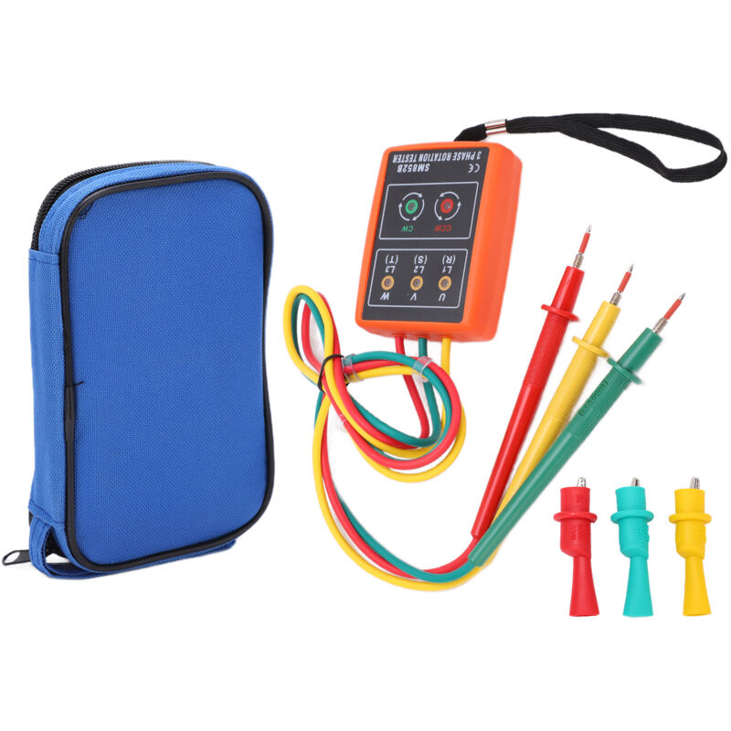 foto del prodotto eosnow sm852b misuratore di sequenza di fase ca 3 tester di rotazione indicatore led rivelatore 60 v 600 v