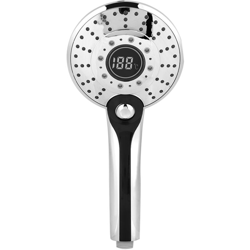 foto del prodotto eosnow soffione doccia portatile con display digitale con controllo della temperatura a 3 colori luce led 3 modalit di spruzzatura