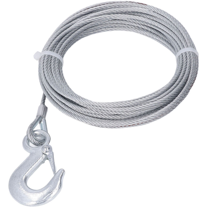 foto del prodotto eosnow sostituzione galvanizzata in acciaio inossidabile resistente alla fune metallica da 4 mm x 12 m per argano