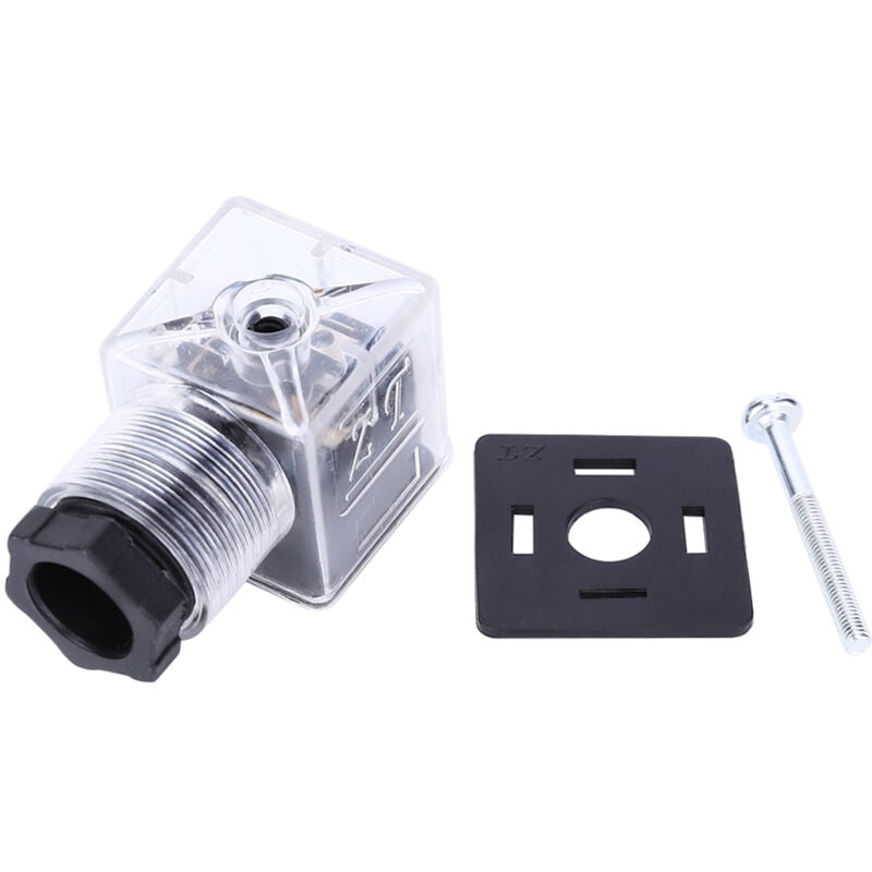 foto del prodotto eosnow spina per valvola a solenoide idraulica da 5 pezzi con lampada trasparente universale ac