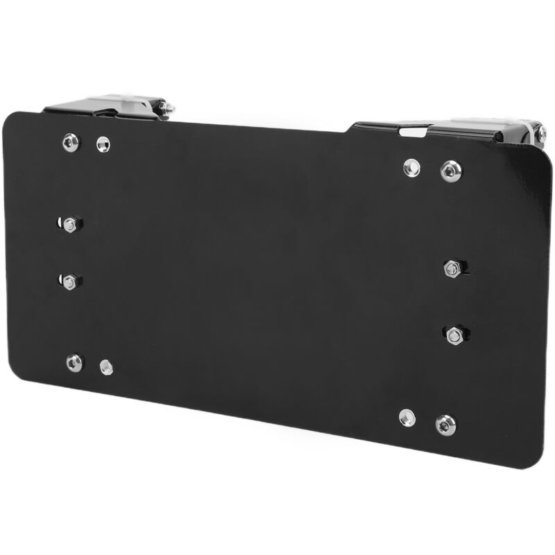 foto del prodotto eosnow staffa per targa porta verricello in acciaio inossidabile nero per auto, camion, motocicli