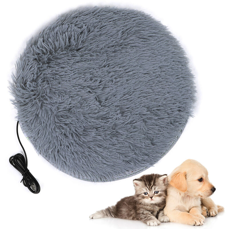 foto del prodotto eosnow tappetino riscaldante per coperta elettrica per animali domestici con interfaccia di ricarica usb four seasons in peluche per cani di