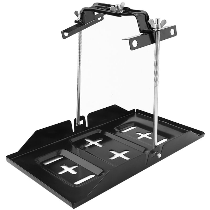 foto del prodotto eosnow tenere premuto batteria, portabilit a lungo morsetto regolabile porta di stoccaggio dell auto con capacit di buon cuscinetto 34,2x20 cm