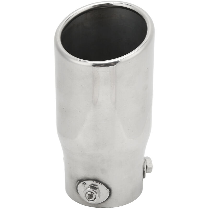 foto del prodotto eosnow terminale di scarico terminale di scarico in acciaio inossidabile ingresso 63 mm uscita 76 mm lunghezza 150 mm universale per auto