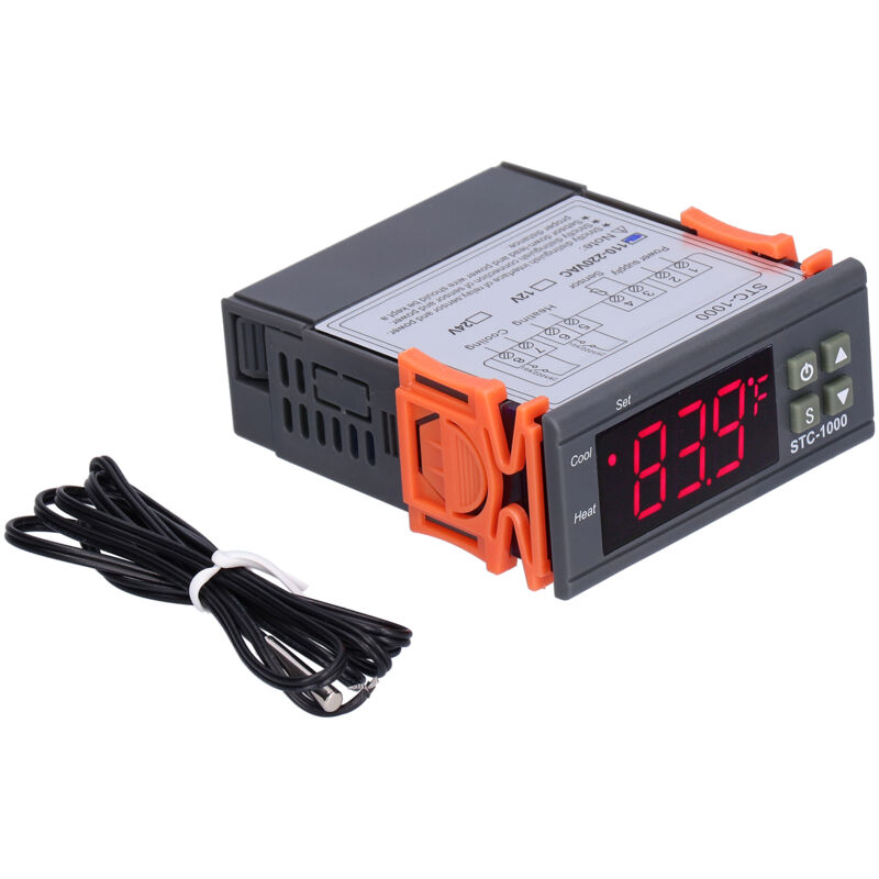 foto del prodotto eosnow termostato di raffreddamento e riscaldamento con regolatore di temperatura digitale con sensore ntc stc 1000ac110220v