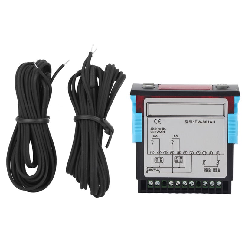 foto del prodotto eosnow termostato regolatore di temperatura per scaldabagno solare con display digitale del sensore