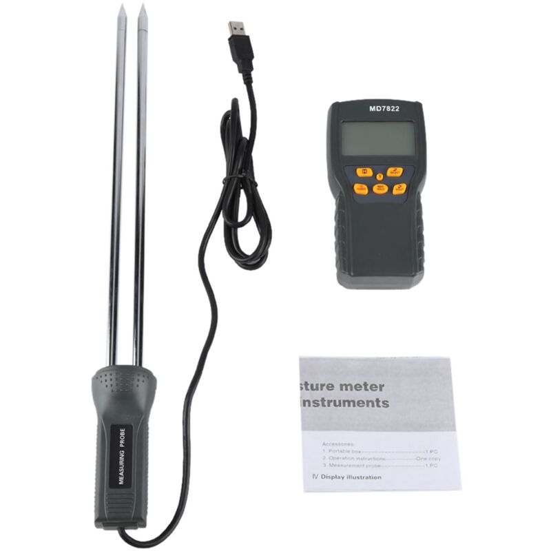 foto del prodotto eosnow tester di umidit del misuratore di umidit digitale per cereali con display lcd per risone di mais