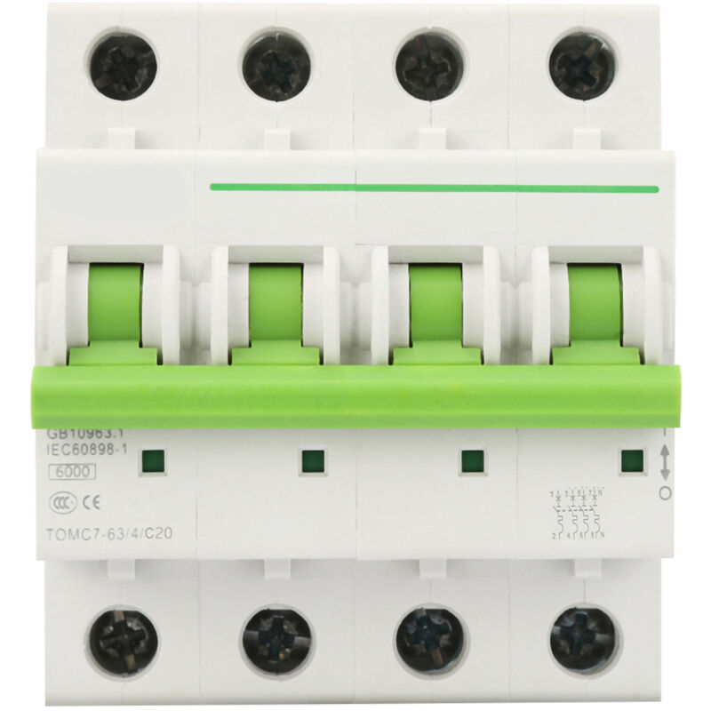 foto del prodotto eosnow tomc7 63 4p c tipo 6ka interruttore automatico di protezione contro le perdite interruttore automatico 20a 