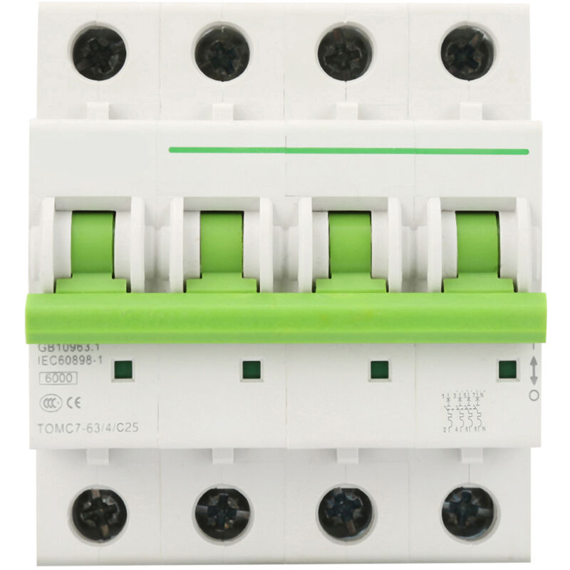 foto del prodotto eosnow tomc7 63 4p c tipo 6ka interruttore automatico di protezione contro le perdite interruttore automatico 25a 