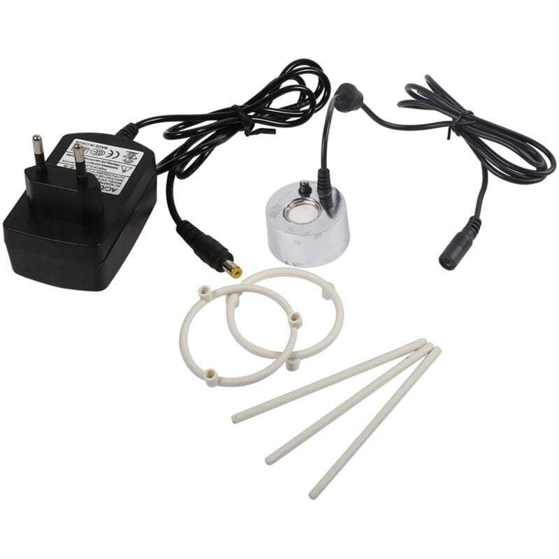 foto del prodotto eosnow umidificatore ad ultrasuoni per nebulizzatore fogger per fontana d acqua, atomizzatore, con adattatore spina europea 100 240 v