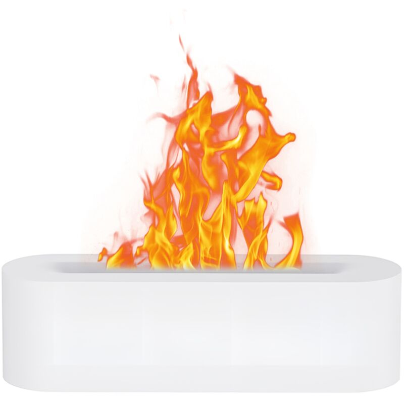 foto del prodotto eosnow umidificatore con diffusore di fiamma spegnimento automatico olio essenziale da 150 ml 3 modalit timer luce notturna simulata a 7 colori