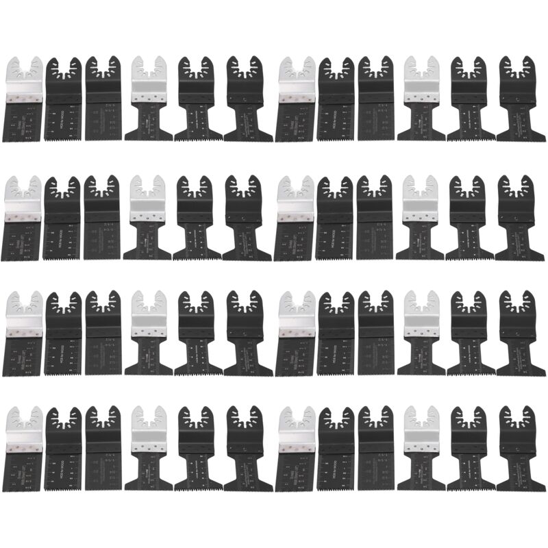foto del prodotto eosnow utensile per lucidatura a taglio dritto universale oscillante in acciaio ad alto tenore di carbonio da 48 pezzi