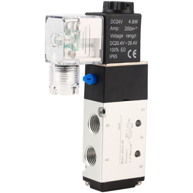 foto del prodotto eosnow valvola di controllo pneumatica a 5 porte e 2 posizioni con elettrovalvola 4v210 08 dc24v 